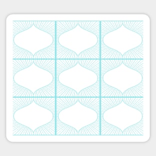 Decorative pattern light blue Sticker